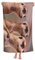 DLJIYZX Strandtücher Tier DREI braune Erdmännchen Mikrofaser Badetücher Saugfähig Weiches und schnell trocknendes Badetuch 80X130CM