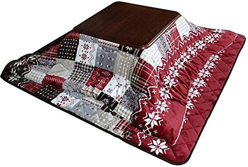 JINCAN. Japanischer Heizung kotatsu Tisch, kotatsu Tisch mit Heizung und Decke Tisch blau kotatsu Kaffee kotatsu Startseite Heizung Tatami Kaffee Heizung im Winter Kaffee und dicken Ofen 4 Sätze