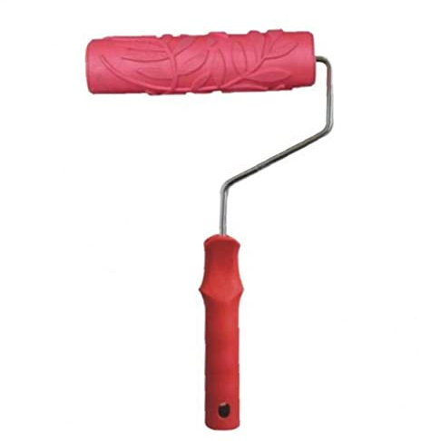 Ruluti Blätter Muster Gummi Walze Geprägte Textur Muster Farbwalze Home Decoration Paint Pinsel Hintergrund Wandwerkzeug