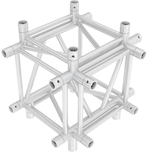 Milos Pro-40 Square G Truss - Cross + Down, 5-way QCLU51-90° corner - heavy duty - G