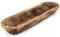 FANDOS Wooden Dough Bowl - 17¾ in Long Hand Carved Paulownia Wood Bowl for Decor - Rustic Table Centerpiece