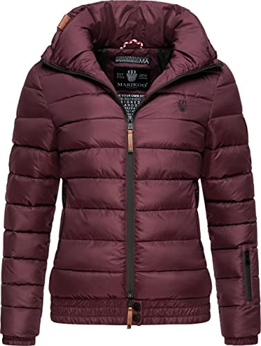 MARIKOO Damen Winter Steppjacke Poison Wine Gr. XS