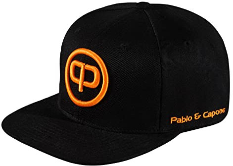 Pablo & Capone Snapback Cap - Black & Orange