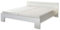CANNES Futonbett 180 x 200 cm - Minimalistisches Doppelbett in Weiß - 185 x 71 x 204 cm (B/H/T)