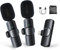 Moman Microfono Lavalier Wireless, CP1X(A) 2,4 GHz 2TX Mic Senza Fili Doppio Microphone con Interfaccia Lightning per YouTube Tiktok Vlog, Microphone-Wireless-Lavalier-iPad-iPhone 14/13/12/11