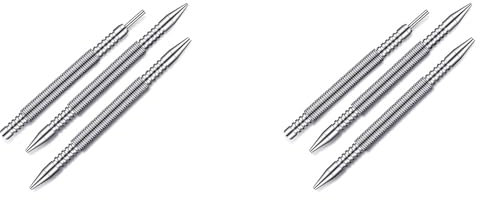 Lubrol 6 Pieces Double Nail Setting and Hinge Pin Punch Set, Hammerless Spring Nail Punch, Door Hinge Pin Remover Tool 5000 PSI