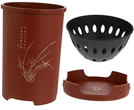 Milisten 1 Satz Orchideentopf Pflanzentöpfe Dekor Vase für den Außenbereich Pflanzendekor Zimmerpflanzentöpfe kreativer Blumenhalter heimischer Blumentopf Aloe Vera Kaktus