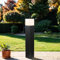 Licht-Erlebnisse Pollerleuchte Außen stehend, Outdoor Stehlampe, Außenleuchte Weg, Eingang, Hof, IP44, E27, H:50 cm, eckig, blendarm, Wegeleuchte Garten