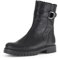 Gabor Damen Biker Boots, Frauen Stiefeletten,Komfortable Mehrweite (H),Warmfutter,uebergangsstiefel,warm,schwarz (Webl/CDF),40 EU / 6.5 UK
