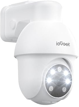 ieGeek 5MP PTZ PoE Security CCTV Camera, Wired Home IP Camera with Automatic Tracking, AI Human Detection PTZ Control, 2 Way-Audio, Color Night Vision, Remote Access, Refill, 1Pack