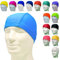 Gorro de natación profesional de licra antialérgica, sin látex, color azul claro, 1 unidad