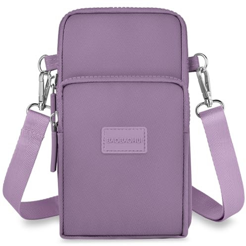 Aucuu Crossbody Bags, Small Mobile Phone Wallet Bags, Cell Phone Purse with Adjustable Long Shoulder Strap, Shoulder Bags Arm Bags Mini Lightweight for Women Lady