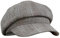 Mit Glitzern, Wintermütze, Vintage, Damen, Winter, kariert, Newsboy, Baskenmütze, CapBerets, Damenmütze, Mode, Winter, grau, Einheitsgröße