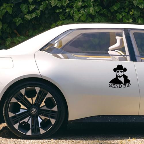 Gesuchter Sonnenbrillenmann,schwarze Auto aufkleber,lustige car Sticker,Wasserdicht, UV-beständig, Auto-aufkleber für glatte Oberflächen (15cm x 14cm)