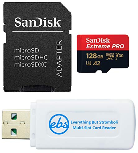 SanDisk Extreme PRO MicroSD-Karte, 128 GB, funktioniert mit DJI Air 3, Air 3S Drohnen