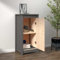 Generico Anrichte Grau 39 x 35 x 80 cm aus massivem Kiefernholz, kangqiling813728