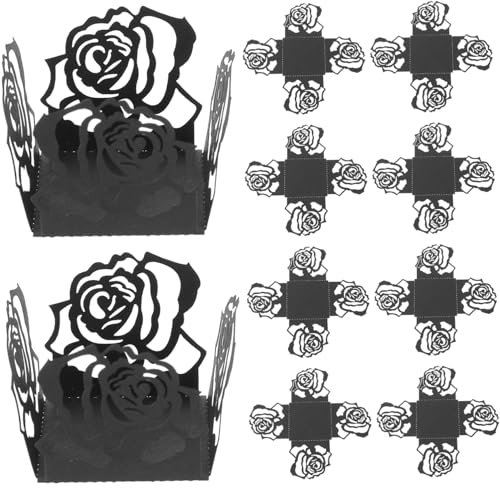 BUGUUYO 50piezas Envoltorios Diseño De Flores Tazas para Bodas y Packaging para Trufas y