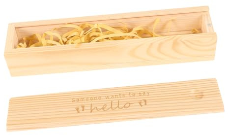 KAILIKETIY Erinnerungsbox mit Deckel für Schwangerschaftstests und Erinnerungen Aufbewahrungsbox für Kinderzimmer