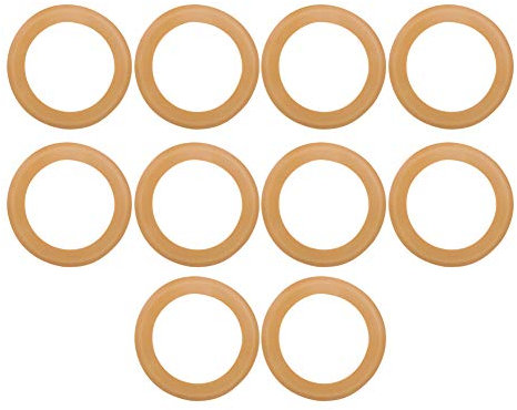 SilkRoadSupply Rubber Piston Ring Pump Piston Rings Air Compressor Piston Rings High Temperature Durability Fatigue Durability for Oil less Silent Air Compressor Material Rubber Si