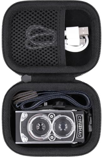 Baval Camera Case for CHUZHAO Vintage Mini Digital Camera,Compatible with Portable TLR Style Retro Compact Small Pocket Autofocus Camera(Black Case)