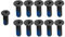 JINTAI 11*pcs/1 Set Schrauben Schraubensatz Basisschrauben Notebook Screws für ASUS Chromebook CX1400 CX1500 schwarz(10 Lange 1 Kurze)