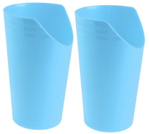 TOBBOMEY 2 Vasos Para Disfagia Taza De Alimentación Para Personas Mayores Vaso Para Pacientes Postrados En Cama Diseño Inclinado Para Beber Más Fácil Material Apto Para Uso Alimentario