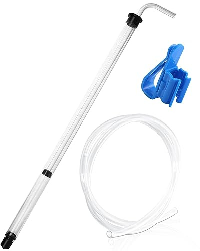 Otbushit 14 Inch Auto Siphon Homebrew Pump with Tubing and Clamp Clear Wine Making Kit for Small Batch Beer Kombucha Wine