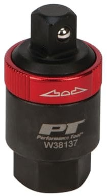 Performance Tool W38137 3/8 DR Ratcheting Adapter, Black
