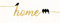levandeo Glasbild 30x80cm Wandbild Glas Home Words Birds Vögel Schwarz Wanddeko Zuhause Heimat Dekobild Schriftzug