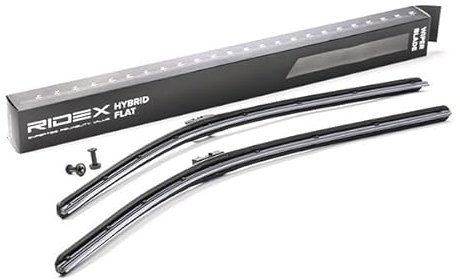 RIDEX Escobilla Limpiaparabrisas Juego de 2 Escobillas con spoiler Delante | Tipo de escobilla: Sin marco | Longitud 1: 600mm | Longitud 2: 600mm 298W0054