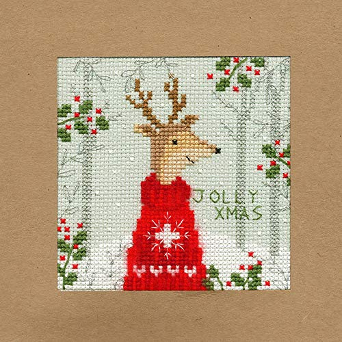 Bothy Threads Cross Stitch Kit -Christmas Card - Xmas Deer