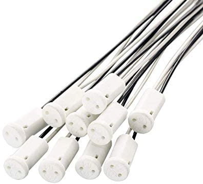 25 Pièces G4 Ampoule Titulaire, G4 Douille en Céramique à Base D'ampoule pour Ampoules Halogènes LED