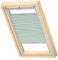VELUX Original Wabenplissee, PK08, Blassgrün, mit Grauer Führungsschiene