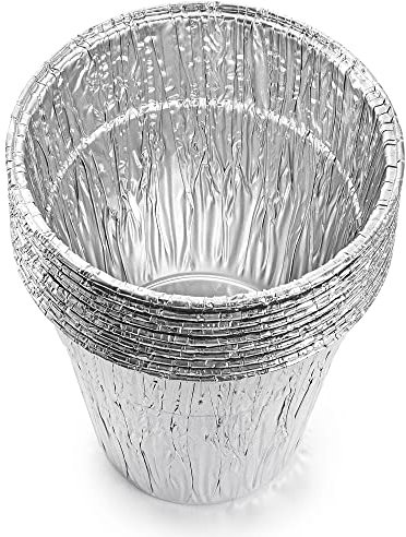 5 Stück große Fett-Eimer-Einlagen,kompatibel mit Traeger, Pit Boss, Rec Tec, Oklahoma Joe's Pellet-Grills,Aluminium-Fett-Eimer-Auskleidung für Holzpellet-Grill,BBQ-Eimer-Einlagen,15.2x16 cm nch