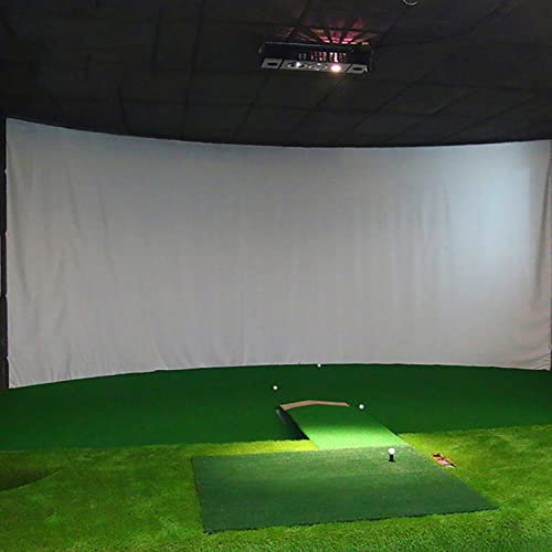 wiedao 118 x 157 Golf Simulator Impact Screen, Large Projection Screen for Golf Training, Curtain White Cloth Material for Golf Exercise(300 x 400 cm)