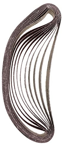 Harilla 10er Set Schleifbänder Zubehör für Schleifmaschinen, Ca. 25 X 762 Mm, 60 Grit