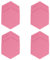 Amosfun Filz Pinnwand Sechseck Memoboard Aufkleber Selbstklebend Rosa 12 Stück Multifunktional Foto Memo Planer Bild Filztafel Kinderzimmer Büro Zuhause Küche Wanddekoration