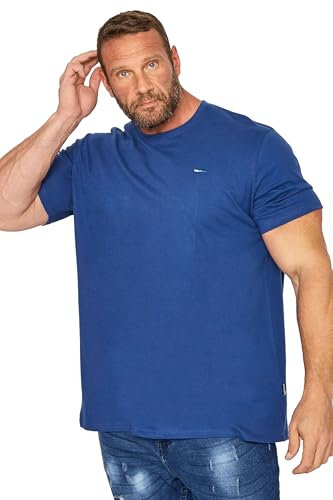 BadRhino Big & Tall Core T-Shirt - Men's - Plus Size Curve Bright Blue