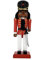 Nutcracker Ballet Gifts, Soldat Nussknacker, Weihnachtsschmuck, afrikanische amerikanische Holzfigur, Dekoration mit traditioneller roter und weißer Uniform für Urlaub, Heimdekoration, ideale