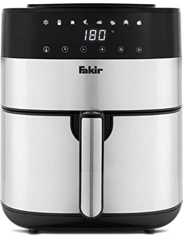 Fakir Chefry Uno Air Fryer 5 Liter, 1750 Watt, 8 Garprogramme, Auftaufunktion, Touchscreen – Vielseitige Energiesparende Heißluftfritteuse für gesunde Mahlzeiten, Airfryer für knusprige Ergebnisse