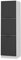 Vicco Herdumbauschrank Fame-Line, Herdschrank, Anthrazit/Weiß, 60 cm
