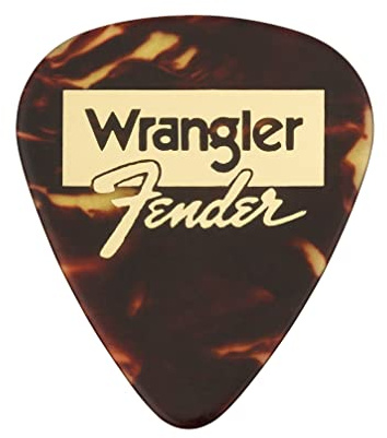 Fender and Wrangler Picks, 351 Shape, Tortoiseshell, (8)