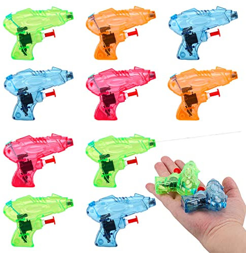 EKKONG 10PCS pistola de agua pequeña, Mini pistola pulverizadora de agua, Pistola de agua para niños, Juego de agua de pistola rociadora, Pistola de agua para piscina de jardín de verano al aire libre