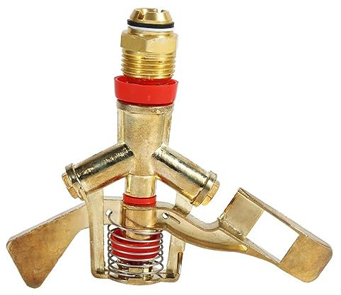 Brass Garden Sprinkler Nozzle | Adjustable Rocker Arm | Efficient Water Irrigation System | Reliable Water Spray Nozzle for Lawns and Gardens