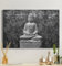 MyMaxxi - Premium Leinwandbild auf Keilrahmen Buddha-Statue Wandbild Design Wand Dekoration, Foto grau Leinwand - Buddha, Groesse_leinwand:60x90 cm
