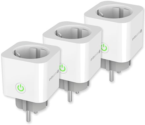 Silvergear® WLAN Steckdose mit Verbrauchszähler (3 Pack)| Alexa Steckdose | Smart Plug Wifi Steckdose mit Sprachsteuerung und Timer Funktion | Smart Home Steckdose Kompatibel mit Alexa & Google Home
