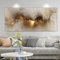 SUKPDJO Abstrakte Bilder Leinwand XXL 160x80 1 Teilig Leinwandbilder Bild auf Leinwand Wandbild Gold Marmor Bilder Wanddeko Wand Wohnzimmer Wanddekoration Deko No Frame (50x100 cm)