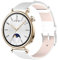 CZhkg Armbänd Ersatzarmband für Huawei Watch GT4 41mm Uhrenarmbänder, Echtes LederBands Sportbänder Schnellverschluss Wristband Bracele Armbände für Huawei Watch GT4 41mm Watch Zubehör (Weiß)
