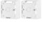 Gettimore Ethernet Back Box Surface Mount Back Box for Faceplates Fits Wall Plate for Ethernet Cable Network Sockets Single Gang 86 * 86 * 40MM(White-2PCS)