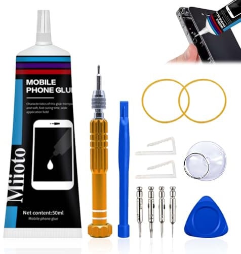 Miioto Colla Schermo Cellulare, Colla per Display Smartphone, Colla Smartphone, Impermeabile e ad asciugatura rapida, può Essere Utilizzato per Riparare Gli Schermi di Computer E Fotocamere